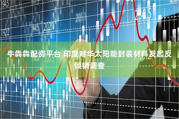 牛犇犇配资平台 印度对华太阳能封装材料发起反倾销调查